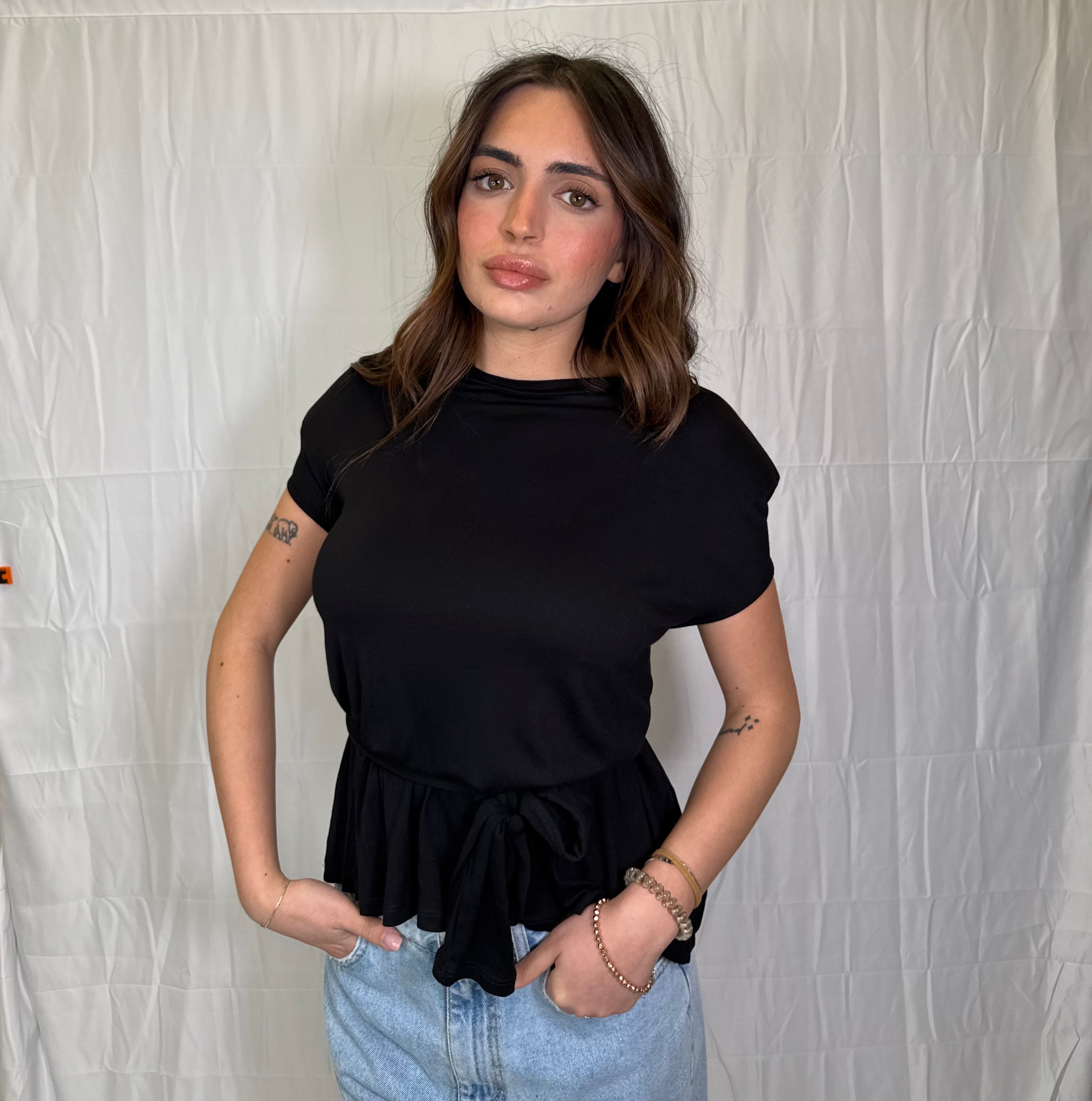 T-shirt Twist Black