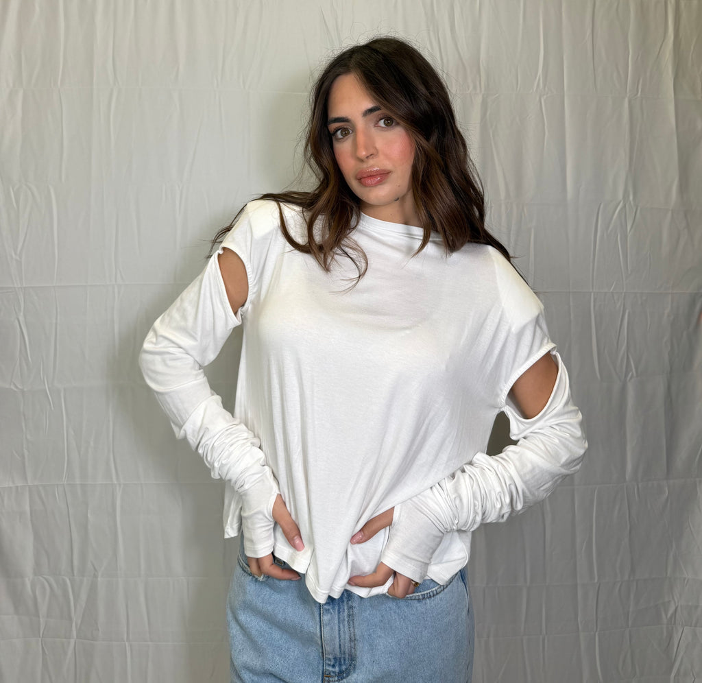 T-shirt twist white