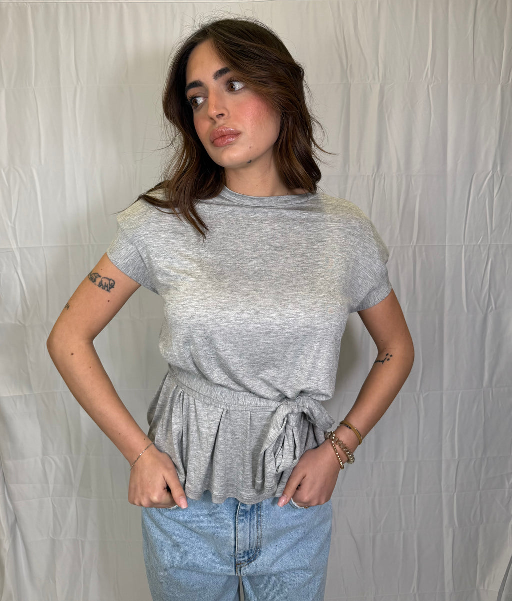 T-shirt Twist Grey