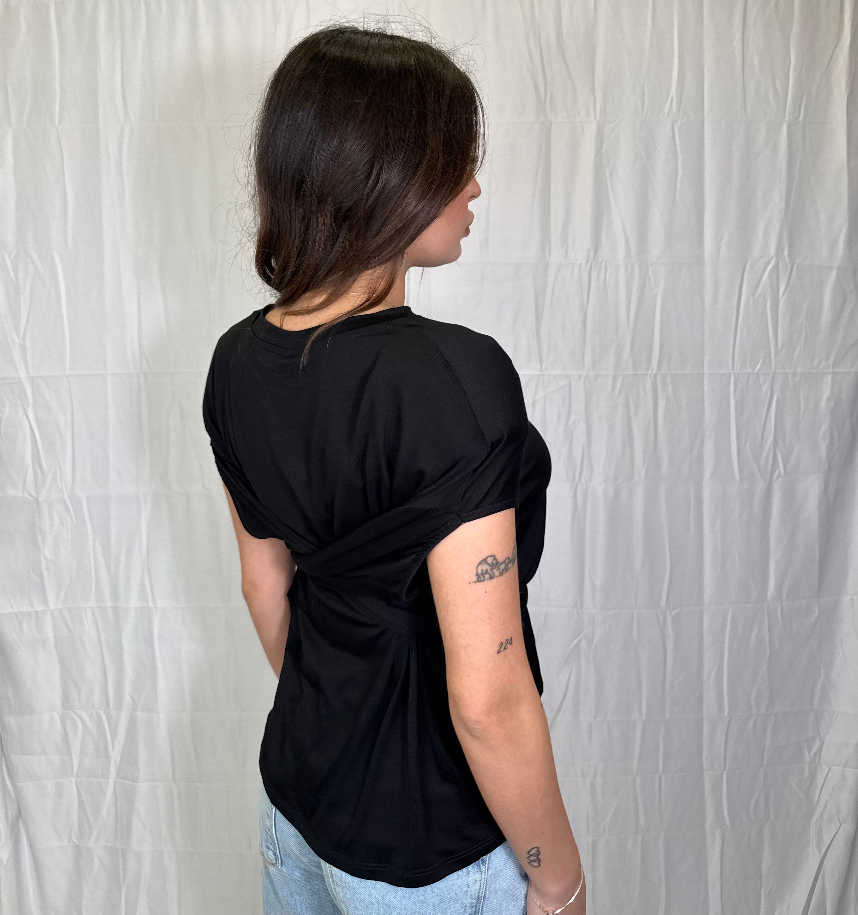 T-shirt Twist Black