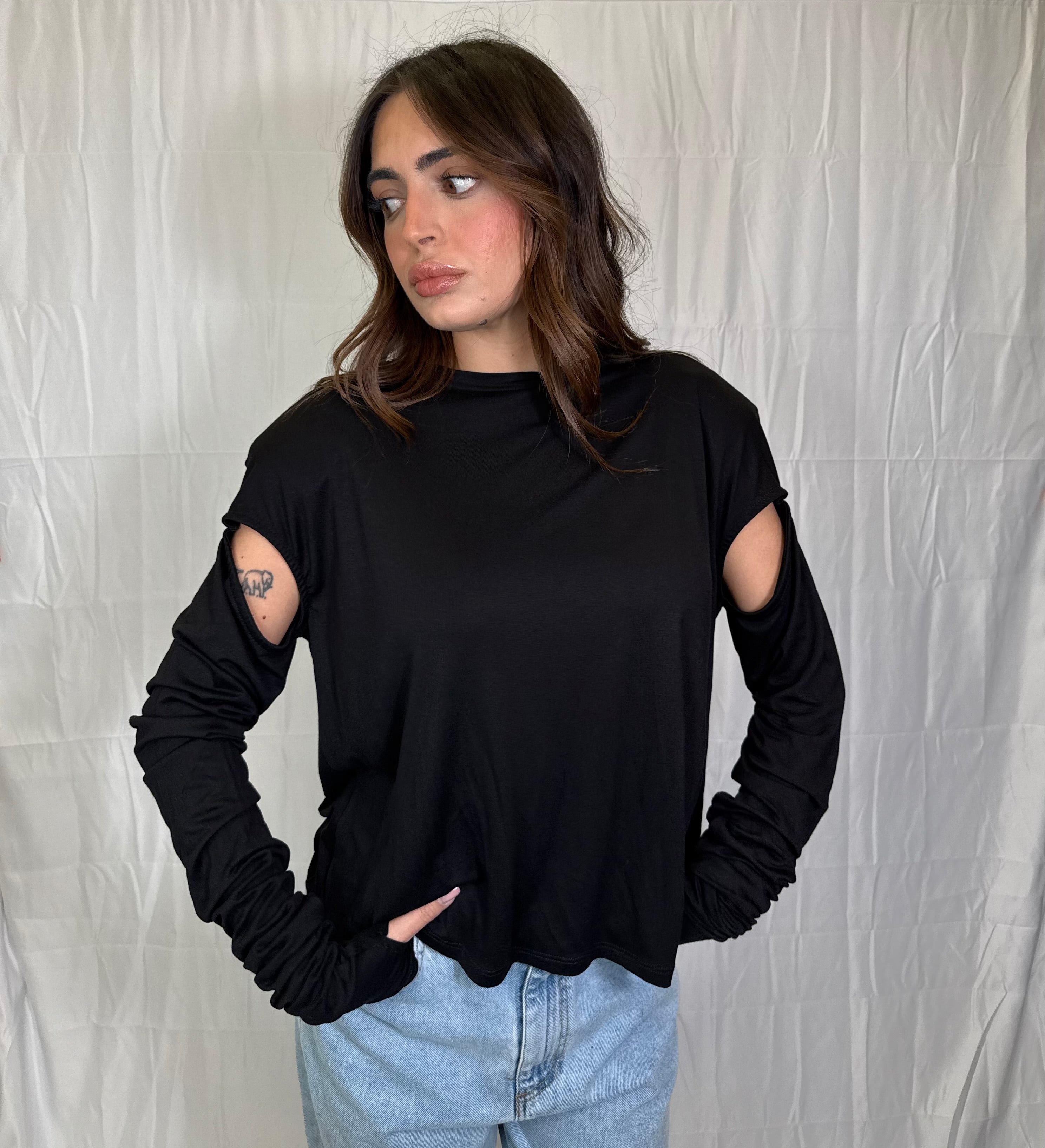 T-shirt Twist Black