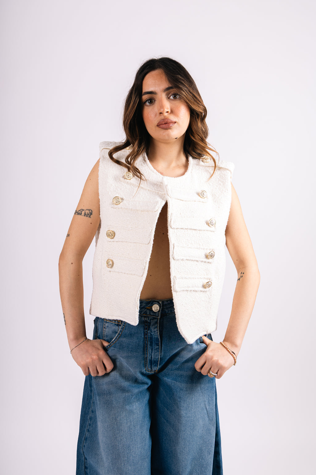 Gilet Ary White