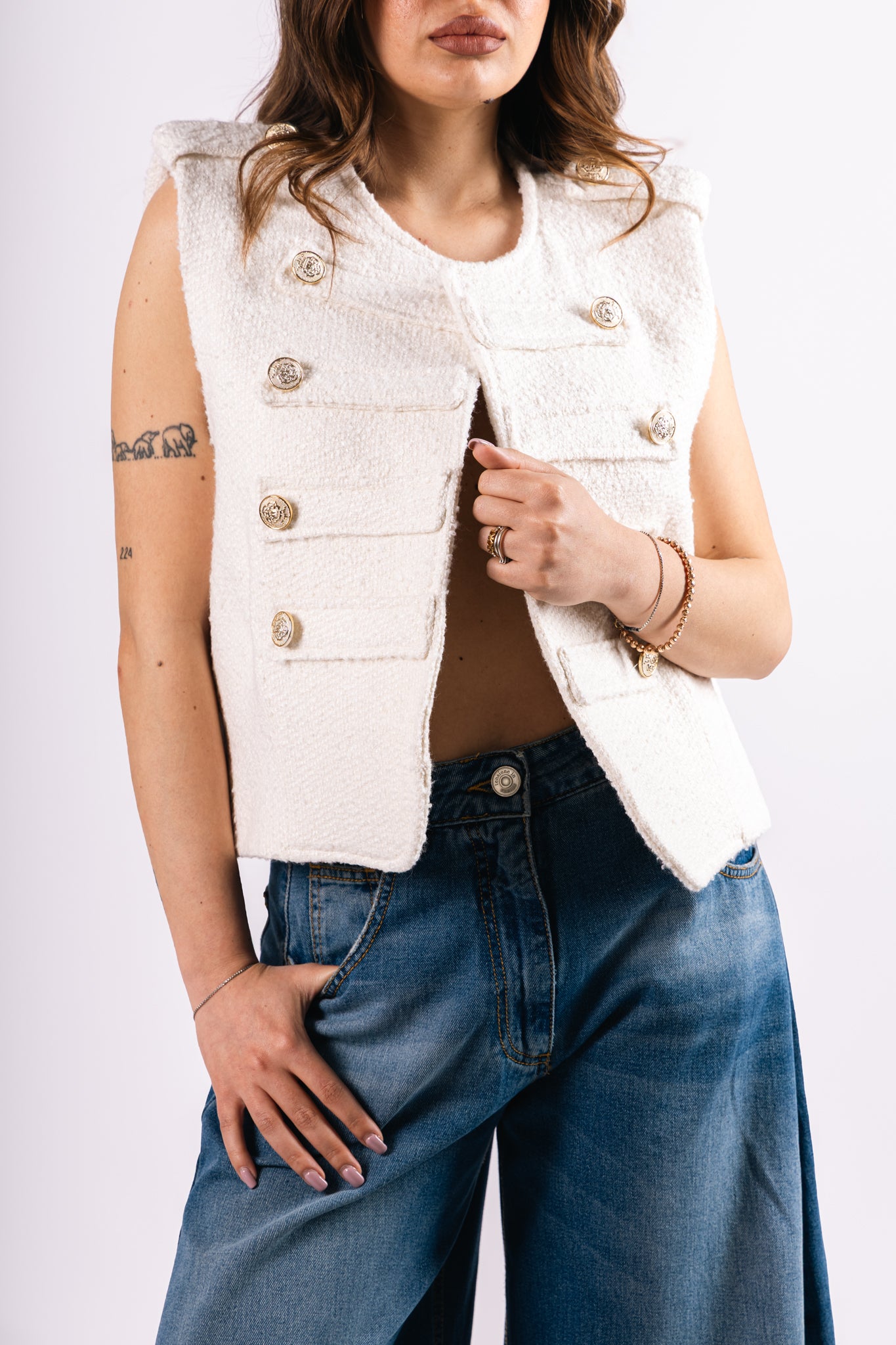Gilet Ary White