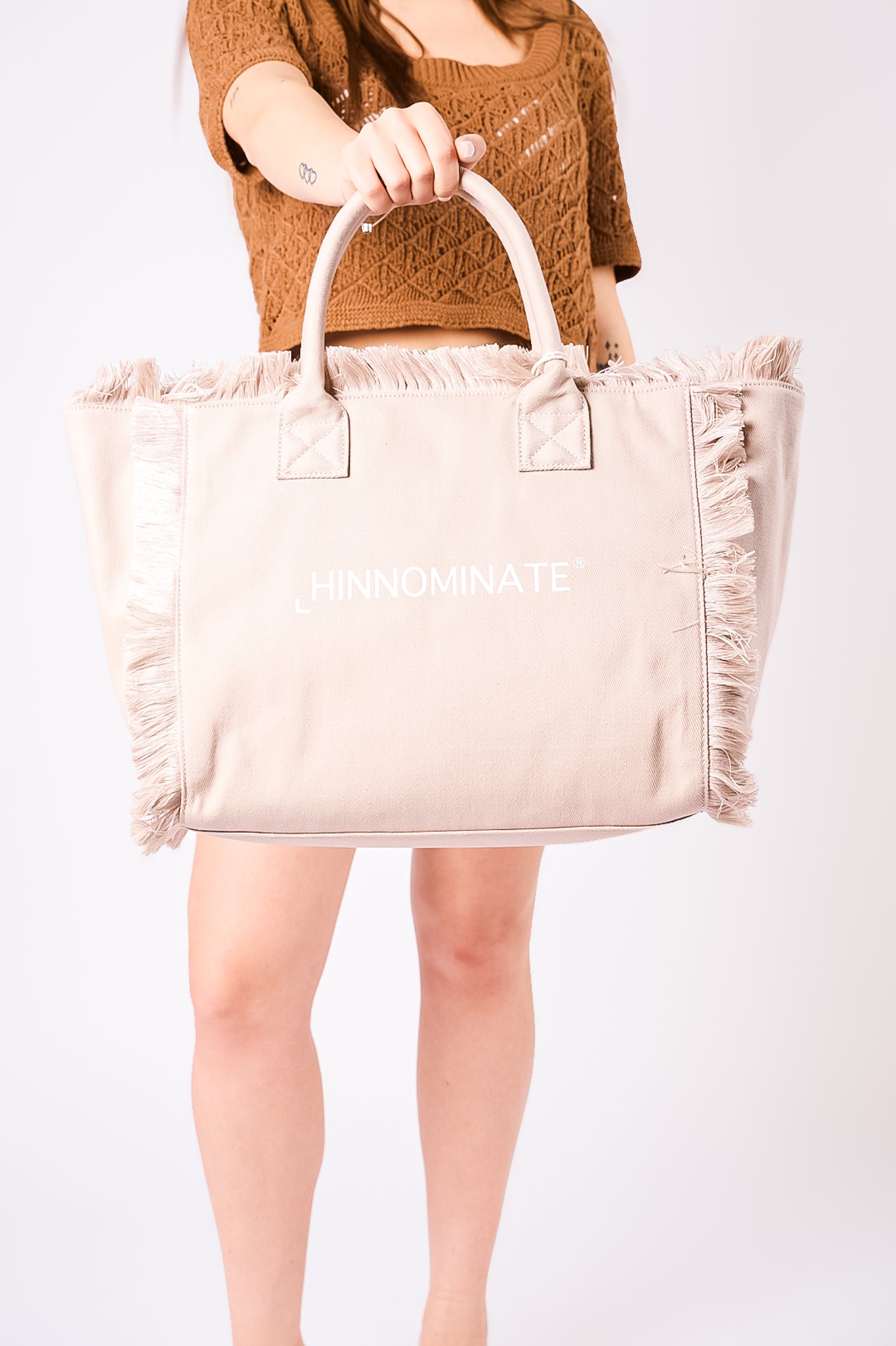 Borsa Canvas Nude
